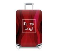 wxlmom Suitcase Covers Protectors L Red 3D Print Design Scratch and Dust Protection,Water Resistant Elastic Luggage Covers with Zipper for Suitcases Large,Quick Fix and Remove