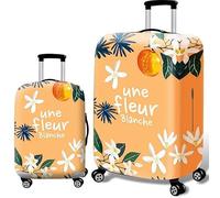 wxlmom Suitcase Covers Protectors L Yellow Leaves 3D Print Design Scratch and Dust Protection,Water Resistant Elastic Luggage Covers with Zipper for Suitcases Large,Quick Fix and Remove