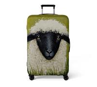 wxlmom Suitcase Covers Protectors M Black Sheep 3D Print Design Scratch and Dust Protection,Water Resistant Elastic Luggage Covers with Zipper for Suitcases Large,Quick Fix and Remove