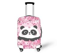 wxlmom Suitcase Covers Protectors M Cute Panda 3D Print Design Scratch and Dust Protection,Water Resistant Elastic Luggage Covers with Zipper for Suitcases Large,Quick Fix and Remove