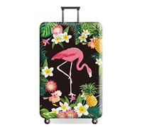 wxlmom Suitcase Covers Protectors M Flamingo 3D Print Design Scratch and Dust Protection,Water Resistant Elastic Luggage Covers with Zipper for Suitcases,Quick Fix and Remove