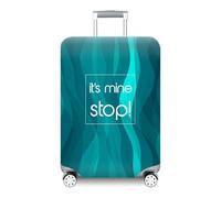 wxlmom Suitcase Covers Protectors M Green 3D Print Design Scratch and Dust Protection,Water Resistant Elastic Luggage Covers with Zipper for Suitcases,Quick Fix and Remove