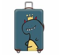 wxlmom Suitcase Covers Protectors M Green Dinosaur 3D Print Design Scratch and Dust Protection,Water Resistant Elastic Luggage Covers with Zipper for Suitcases Large,Quick Fix and Remove