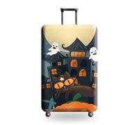 wxlmom Suitcase Covers Protectors S Halloween 3D Print Design Scratch and Dust Protection,Water Resistant Elastic Luggage Covers with Zipper for Suitcases Large,Quick Fix and Remove