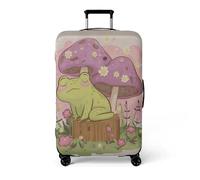 wxlmom Suitcase Covers Protectors XL Cartoon Frog 3D Print Design Scratch and Dust Protection,Water Resistant Elastic Luggage Covers with Zipper for Suitcases Large,Quick Fix and Remove