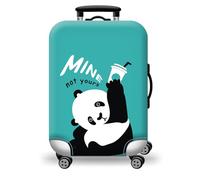 wxlmom Suitcase Covers Protectors XL Green Panda 3D Print Design Scratch and Dust Protection,Water Resistant Elastic Luggage Covers with Zipper for Suitcases Large,Quick Fix and Remove