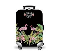 wxlmom Suitcase Covers Protectors XL Leaf Flamingo 3D Print Design Scratch and Dust Protection,Water Resistant Elastic Luggage Covers with Zipper for Suitcases Large,Quick Fix and Remove