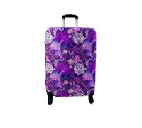 wxlmom Suitcase Covers Protectors XL Purple Giraffe 3D Print Design Scratch and Dust Protection,Water Resistant Elastic Luggage Covers with Zipper for Suitcases Large,Quick Fix and Remove