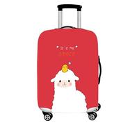 wxlmom Suitcase Covers Protectors XL Red Sheep 3D Print Design Scratch and Dust Protection,Water Resistant Elastic Luggage Covers with Zipper for Suitcases Large,Quick Fix and Remove