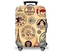 wxlmom Suitcase Covers Protectors XL Yellow 3D Print Design Scratch and Dust Protection,Water Resistant Elastic Luggage Covers with Zipper for Suitcases Large,Quick Fix and Remove