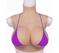 WXLPCGO Realistic Silicone Breastplate Artifical Fake Breast for Crossdressers Transgender Cosplay Drag Queen Mastectomy(Size:G CUP,Color:Color2)