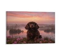 WXLWHR English Cocker Spaniel Canvas Wall Art Wetland Giclee Canvas Prints Artwork Home Decor for Living Room Home Office 20x30inch(50x75cm)