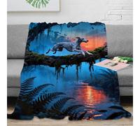 WXLWHR Italian Greyhound Fleece Throw Blanket for Couch Sofa Bed All Season Tropical Rainforest Print Blanket Fluffy Soft Cozy Flannel Unique Gift for Boys Girls 60x80inch(150x200cm)