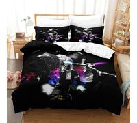 WXLWHR Michael Jackson Duvet Cover Set Soft Microfiber 3 Piece 3D Printed Bedding Sets Michael Jackson Quilt Covers with Pillowcase for Kids Boys Teens Single（140x200cm）