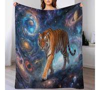 WXLWHR Tiger Fleece Throw Blanket for Couch Sofa Bed All Season Nebula Planet Print Blanket Fluffy Soft Warm Flannel Creative Gift for Girls Kids Adults 60x80inch(150x200cm)