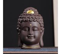 WXMYOZR Buddha Cremation Urns for Human Ashes/Pet Ashes, Medium Ceramic Decoration Keepsake Urn, Sharing Funeral Urns with Premium Box,Purple Clay