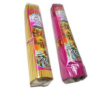WXMYOZR Chinese Joss Sticks Incense Sticks(340 Sticks),Traditional Guanyin Incense Bamboo Stick Incense for Buddha-worship Ancestor Worship Home Temple,One yellow+One red