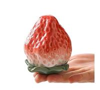 WXMYOZR Small Cremation Urns for Ashes, Small Keepsake Urn Ceramic Creative Strawberry Memorial Urns, Beautiful Storage Jar,No Box