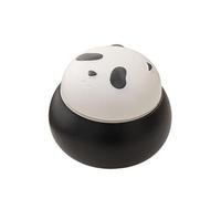 WXMYOZR Small Urn for Human Ashes Pet Ashes, Mini Keepsake Urn Cute Panda Handcrafted Ceramic Urn Memorial Cremation Urns,Black