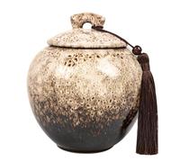 WXMYOZR Small Urns for Human Ashes,Medium Decorative Urns Pet Urn Glaze Ceramic Urns for Ashes Adult Male Female Keepsake Urn,White