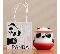 WXMYOZR Small Urns for Human Ashes Pet Ashes,Cute Panda Ceramic Urn Small Keepsake Cremation Urns Sharing Urns,C