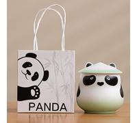 WXMYOZR Small Urns for Human Ashes Pet Ashes,Cute Panda Ceramic Urn Small Keepsake Cremation Urns Sharing Urns,F