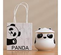 WXMYOZR Small Urns for Human Ashes Pet Ashes,Cute Panda Ceramic Urn Small Keepsake Cremation Urns Sharing Urns,G