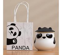 WXMYOZR Small Urns for Human Ashes Pet Ashes,Cute Panda Ceramic Urn Small Keepsake Cremation Urns Sharing Urns,H