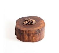 WXMYOZR Small Wood Cremation Urn Keepsake Box Memorial Urn for Pet Ashes Human Ashes Elephants Pattern,8cm