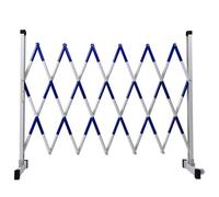 WXPGFEQ Construction Barricade Yellow Safety Fence for Crowd Control & Traffic Management Expandable Retractable Barrier for Events 1.2x5m Blue & White Color