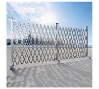 WXPGFEQ Expandable Double Folding Security Gate - Stainless Steel Traffic Barrier for Garages and Driveways (1.5 x 6m) - Durable Adjustable Easy Installation
