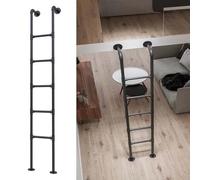 WXPGFEQ HeavyDuty Bed Ladder with ScrewsEgress Ladder for Emergency Escape Adjustable Length 45" to 71" Black Ideal for Safety & Stability (110cm/43)