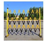 WXPGFEQ Industrial Expandable Metal Barrier Mobile Rolling Safety Barrier Adjustable Traffic Control Barrier for Construction Site Warning Separation