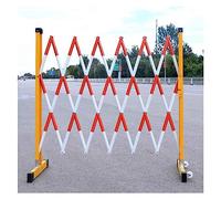 WXPGFEQ Industrial Expandable Metal Barrier Mobile Safety Barrier with Wheels Adjustable Traffic Barrier for Construction Site Warning Separation Flexible Crowd Control Solution.
