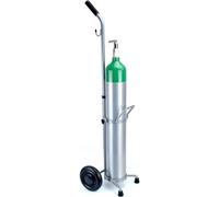 WXPGFEQ Lightweight Single Tank Holder Cart with Wheels, Portable Oxygen Cylinder Carrier, Welding Tank Regulator, Acetylene Carrier for Medical or Industrial Use