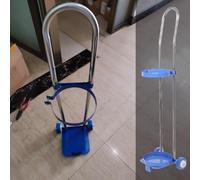 WXPGFEQ Portable Rolling Oxygen Cylinder Cart Trolley, Freestanding Gas Cylinder Organizer Shelf, Single Capacity Tank Holder for Factory Workshop