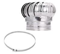 WXPGFEQ Stainless Steel Chimney Cap Spinner 3.9" Rotating Ventilation Hood for Fall Flow Weatherproof Design Ideal for Efficient Chimney Venting and Protection