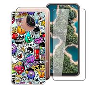 WXPPJ Case and Screen Protector for Nokia X20 (6.67 inches), Transparent Case Soft Silicone TPU Protective Cover Shell and Tempered Glass Protector for Nokia X20 - XS40