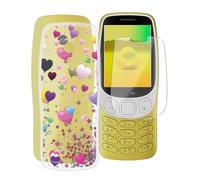 WXPPJ Case for Nokia 3210 2024 (2.40 Inch) Mobile Phone Case, Transparent Silicone Cover, Soft TPU Case, Shockproof, Scratch-Resistant Protective Case + 9H Hardness Glass Screen Protector for Nokia