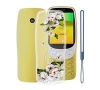WXPPJ Case for Nokia 3210 2024, Transparent Anti-Scratch Flexible Silicone TPU Cover, Slim Soft Shockproof Protective Case Cover for Nokia 3210 2024 (2.40 Inches) - Pear Blossom