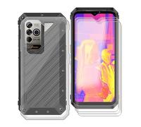 WXPPJ Case for Ulefone Power Armor 18 (6.58 inches), Transparent Silicone Mobile Phone Case, Shockproof Protective Case, Soft TPU Case + 3 Pieces 9H Hardness Glass Screen Protector for Ulefone Power