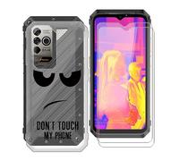 WXPPJ Case for Ulefone Power Armor 18 (6.58 inches), Transparent Silicone Mobile Phone Case, Shockproof Protective Case, Soft TPU Case + 2 Pieces 9H Hardness Glass Screen Protector for Ulefone Power