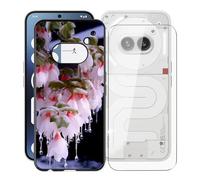 WXPPJ Mobile Phone Case for Nothing Phone 2a Case with 1 Piece HD Screen Protector, Shockproof Soft Silicone TPU Case Ultra Thin Bumper Cover Protective Case for Nothing Phone 2a (6.70 Inches) - XV36