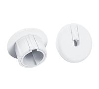 WXPSKY Cable Routing Kit for Starlink, Cable Mounting Kit, Starlink Accessories, Wall Grommets for Cables, Cable Wall Pass Through for 1 Inch Wall Hole and Furniture Wire Hole - 2 Pack White