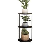 WXPXYBF 3 Tier Metal Plant Stands Indoor Outdoor, 23.62”Tall Wrought Iron Flower Pot Shelf For Multiple Plants, Floor-standing Vertical Corner Plant Holder Rack For Patio Garden Balcony Living Room