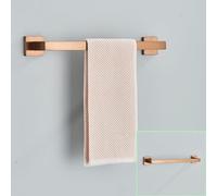WXPXYBF Bathroom Rose Gold Hardware Set Stainless Steel Robe Hook Towel Bar Toilet Roll Paper Holder Towel Ring Bathroom Accessories,Brushed Rose Gold B,1