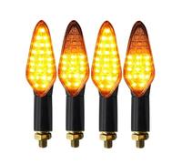 WXPYAQT Turn Signals Light Indicator Motorcycle Turn Signal Light E4 Lightings Flash Relay Flowing Lamp Motorbike Blinker(Color 4PCS)