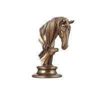 Wxqbjtam Bronze Horse Statue Sculpture Figurine Ornament With Traditional Bronze Look And Elegant Decorative Base Suitable for, Cold Cast Bronze Parent-Child Horse Ornament