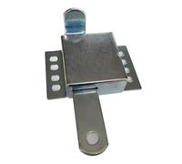 Wxqbjtam Garage Door Galvanized Iron Manual Sliding Latch Inside Deadlock Security Hardware Sturdy Construction Suitable for Home Garage Doors, Civilian