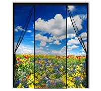 WXQOZLY Magnetic Fly Screen Door, Double Door Screen Curtain,agnetic Mosquito Net, Heavy Duty Bug Mesh Curtain for Doors Without Drilling,Suitable for Patio Doors Balcony Bedroom